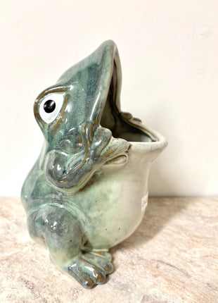 Glazed Frog pot