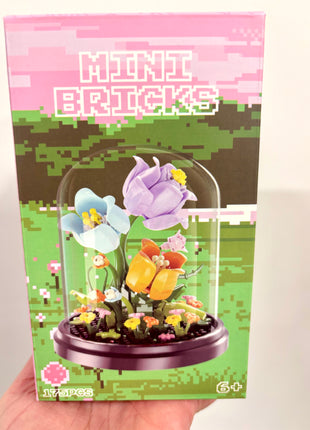 Mini bricks terrarium