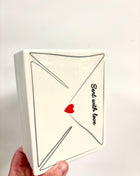 Love letter book vase