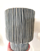 Stripe vase planter