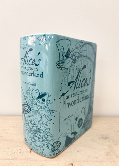 Alice in Wonderland Book Vase