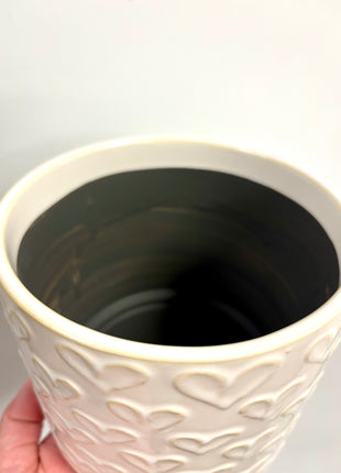 White heart plant pot medium
