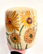 Sunflower vase wide