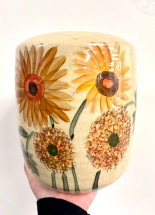 Sunflower vase wide