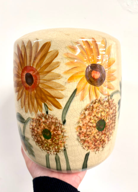 Sunflower vase wide