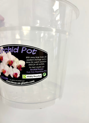 Orchid Pot Clear 15cm