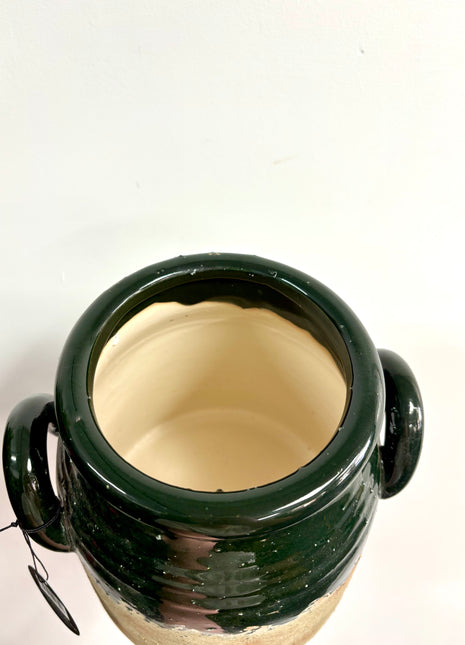 Two toned/two handled vase