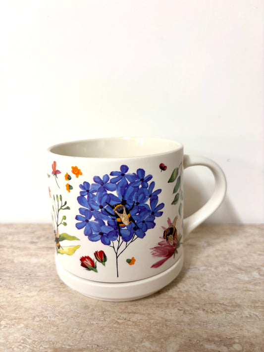 Mug with coaster/lid