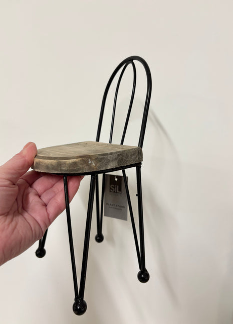 Chair plant stand