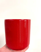 Red groove pot