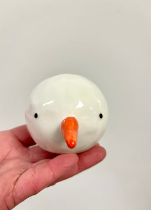 Ceramic snowman head