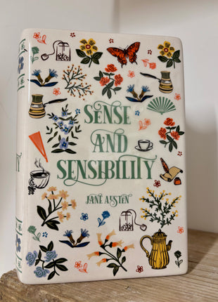 Sense and Sensibility book vase/planter