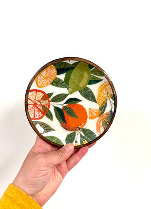 Citrus plate white