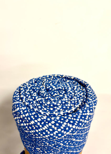 Blue throw