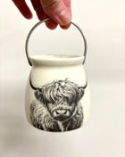 Highland cow lantern