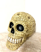 Floral skull money box