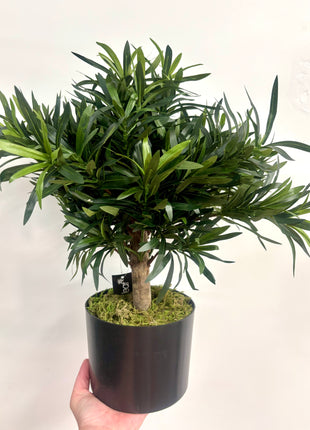 Faux tree potted