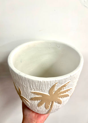 Palm tree pot large