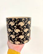 Flamingo plant pot medium