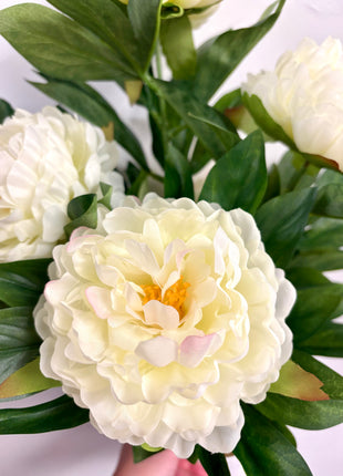 Faux Peony potted