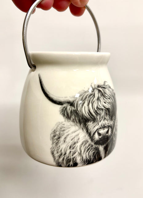 Highland cow lantern