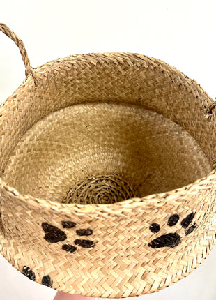 Paw print basket