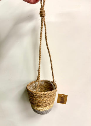 Hanging basket blue large