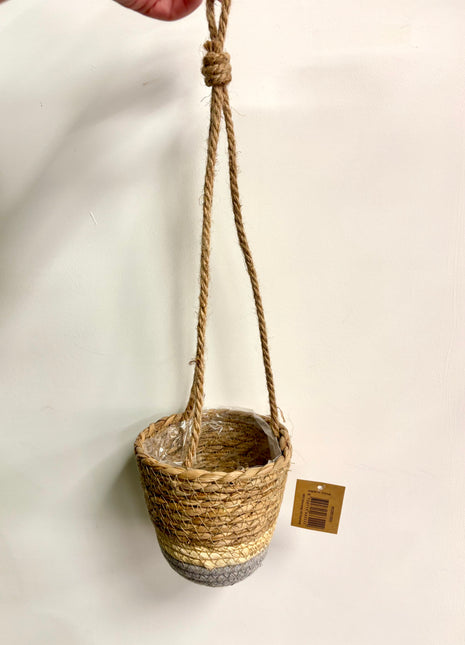 Hanging basket blue large