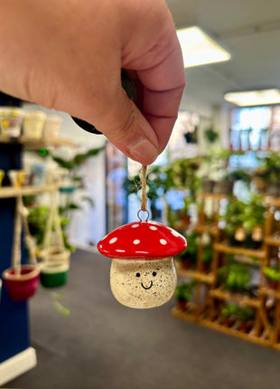 Happy mushroom hanger