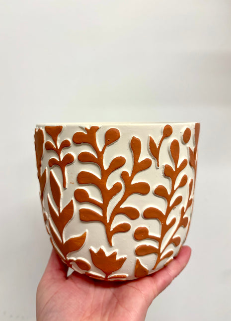 Orange 3D pot