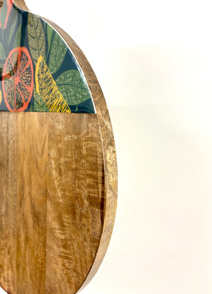 Citrus round chopping board