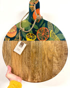Citrus round chopping board