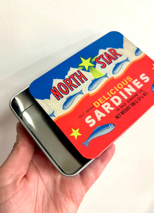 Sardines tin with lid