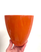 Deep orange pot