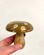 Fawn wooden mushroom