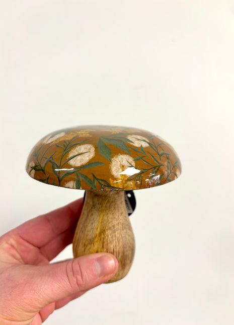 Fawn wooden mushroom