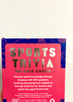 Sports Trivia Cards