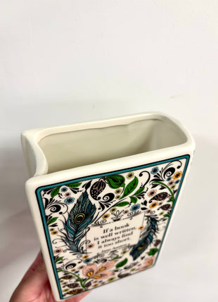 Jane Austen collection book vase