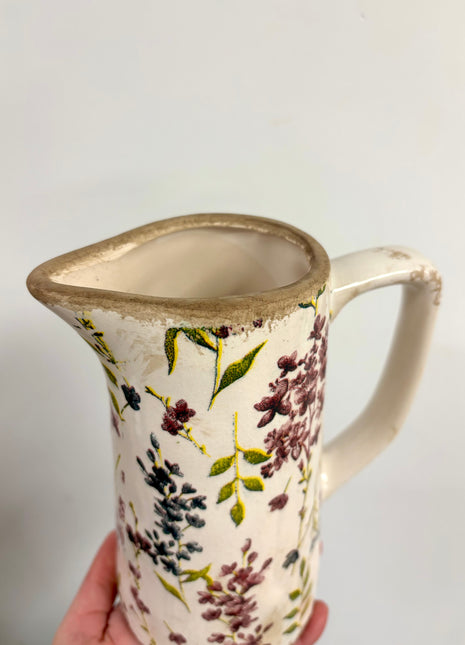 Floral jug vase