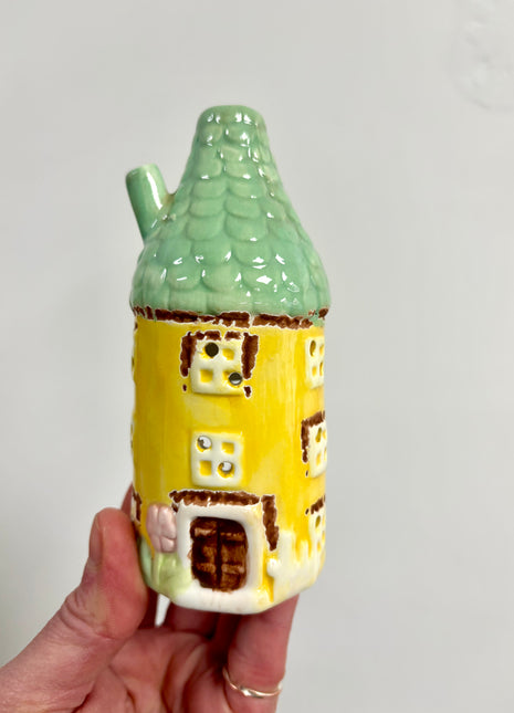 Yellow house ornament