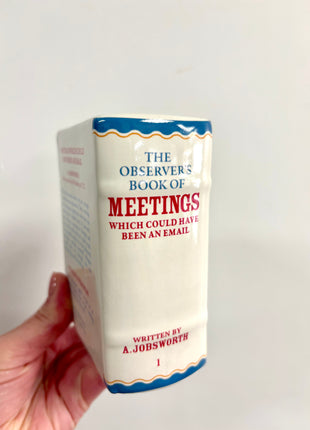 Meetings book vase / pen pot