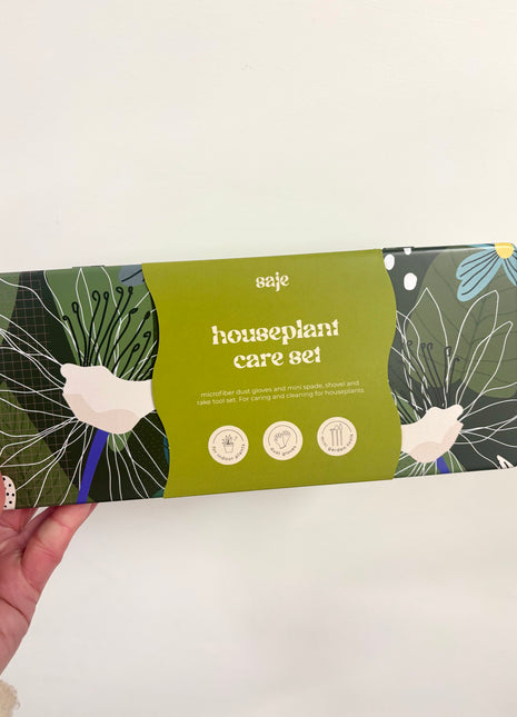 Sage houseplant care set - green