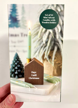 Advent calendar with 24 candles