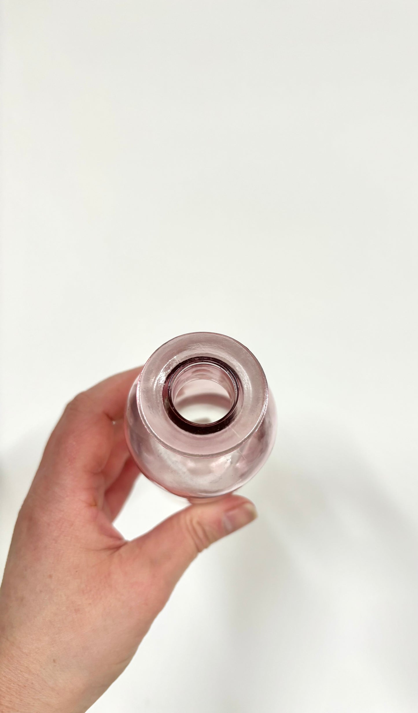Pink stem vase