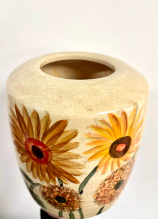 Sunflower vase wide