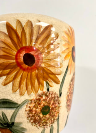 Sunflower vase wide