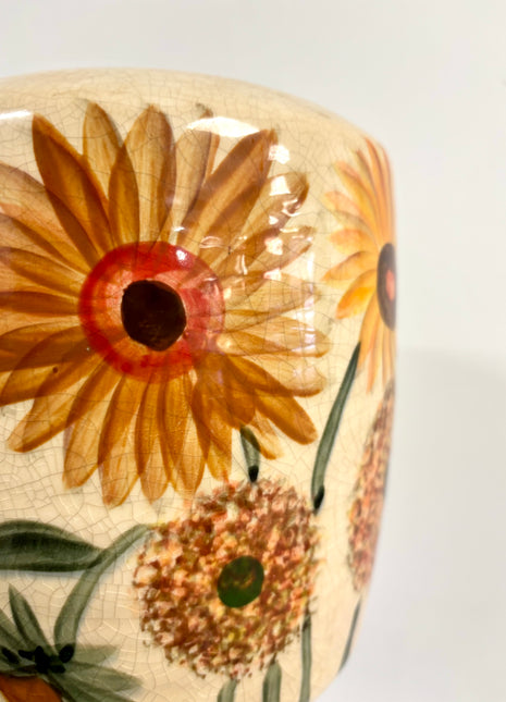 Sunflower vase wide