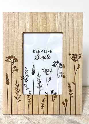 Wooden photo frame