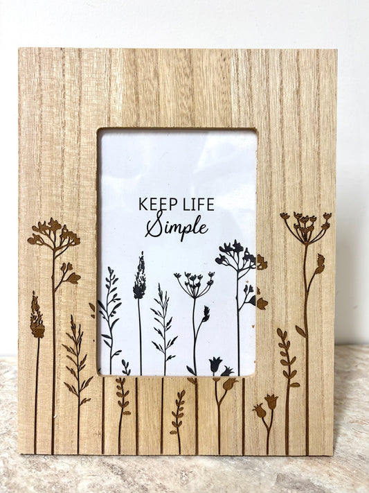 Wooden photo frame