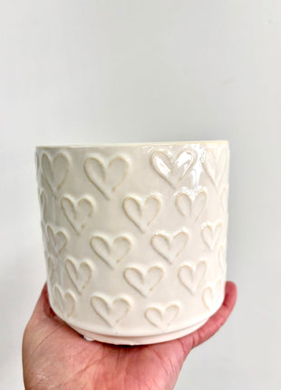 Heart plant pot